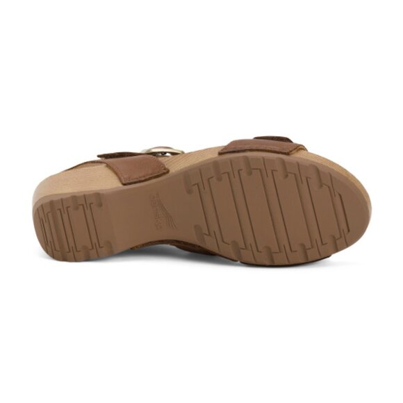 NEW DANSKO DANSKO Nubuck Leather Trinity Comfort wadge Sandals in tan 925 5t3 - Picture 8 of 9